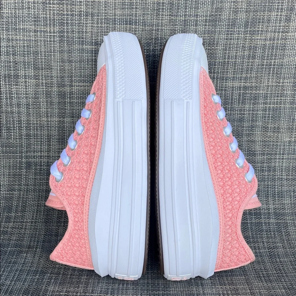 Converse All Star Move Platform Crochet 'Pink Phase' Sneakers Youth Girls size 4